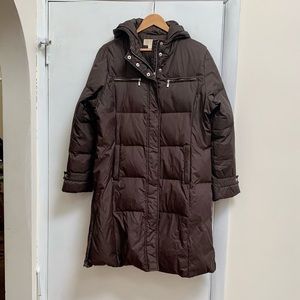 Michael Kors Long Hooded Down Puffer Coat